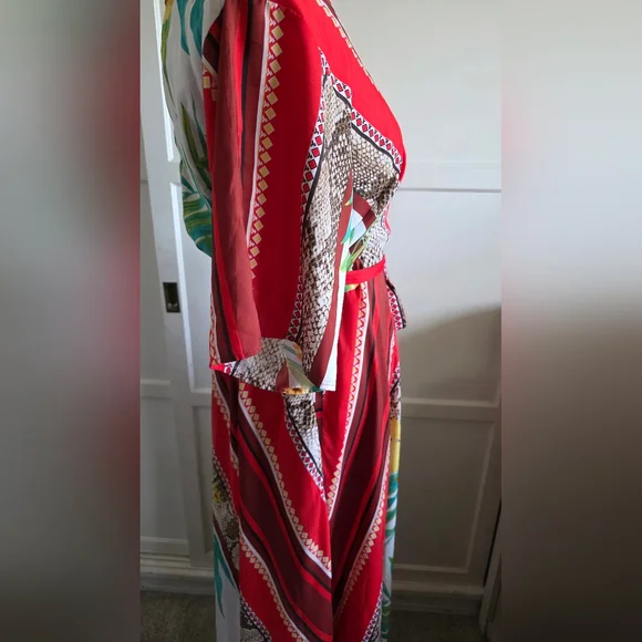 New York & Co Maxi Colorful Dress Size MEDIUM - Picture 4 of 11